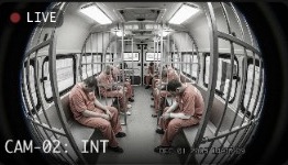 Transport van interior camera feed
